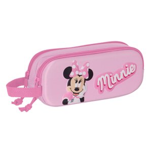 Safta Disney 3D MINNIE MOUSE dvojkomorový peračník - ružový