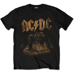 RockOff AC/DC UNISEX tričko s potlačou : BRASS BELLS - čierna Veľkosť: M