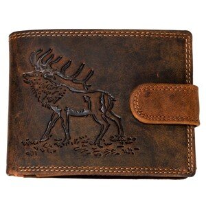 Wild Luxusná pánska peňaženka s prackou Jeleň  - hnedá