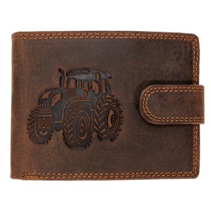 Wild Luxusná pánska peňaženka s prackou Traktor  - hnedá