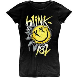RockOff BLINK-182 Dámske bavlnené tričko: Big smile - čierne Veľkosť: L