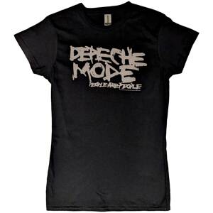 RockOff Depeche Mode Dámske bavlnené tričko : People are people - čierne Veľkosť: L