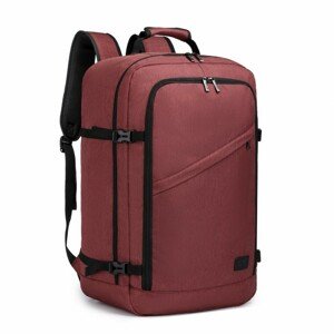 KONO ľahký kabínový business batoh - burgundy - 38L