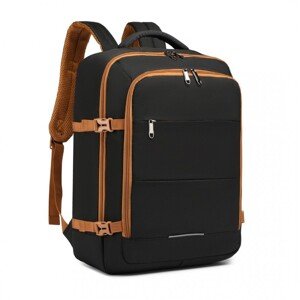 KONO cestovný batoh EM2232 - čierno hnedý -  30L