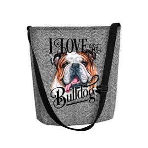 Bertoni filcová kabelka Funky - Love Bulldog