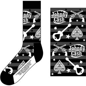 RockOff Ponožky Johnny Cash - Guitars'n Guns