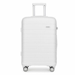 Cestovný kufor Kono Elegant PP - biely - 70L