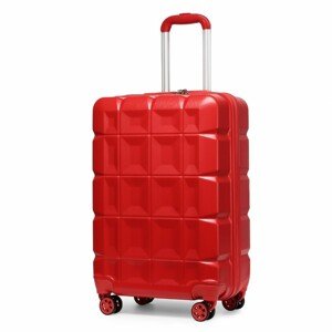 KONO kabínová batožina s TSA zámkom - červená - 39L