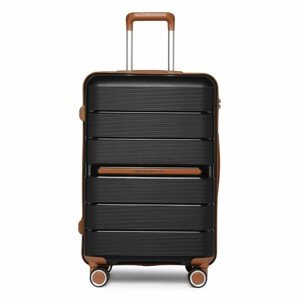 KONO British Traveller škrupinová batožina polypropylén - čierna - 60L