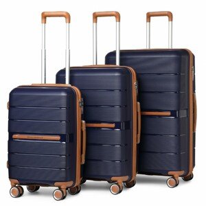 KONO travel set kufrov polypropylén - 36L, 60L, 92L - navy