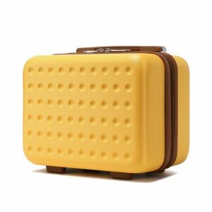 KONO malý toaletný kufrík na batožinu - 11L - žltý - ABS