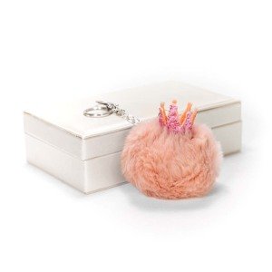 Littletinka Handmade prívesok na kabelku pom pom Princess collection - ružový