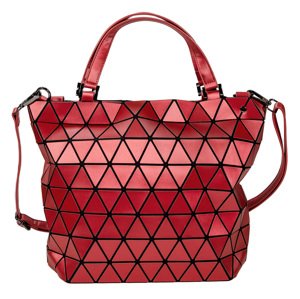 Malique by me Geometry dámska dizajnová kabelka MA-1087 - červená