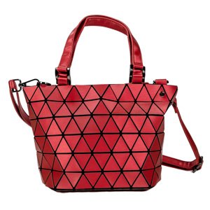 Malique by me Geometry dámska menšia dizajnová kabelka MA-1089 - červená