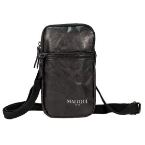 Malique dámska dizajnová papierová crossbody taška D1091A - čierna - 21 cm