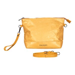 Malique dámska dizajnová papierová kozmetická taštička / kabelka D1109 - zlato žltá -  2L