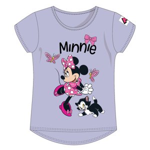 Detské bavlnené tričko Minnie Mouse Disney - fialové Veľkosť: 116