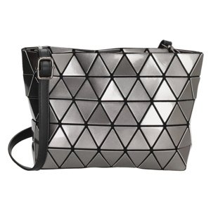 Dámska dizajnová crossbody kabelka Charm London Hoxton - tmavo strieborná