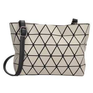 Dámska dizajnová crossbody kabelka Charm London Hoxton - svetlo sivá