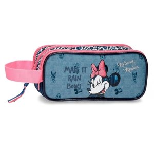 JOUMMABAGS Trojkomorový peračník Minnie Make It Rain Bows