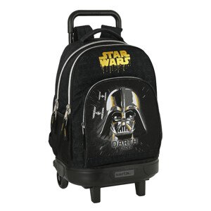 SAFTA Školský batoh na kolieskach Star Wars Darth Vader - čierny - 32L