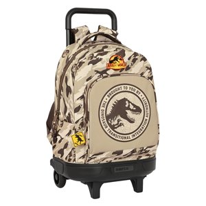 SAFTA Školský batoh na kolieskach JURASSIC WORLD "DOMINION"- khaki - 32L