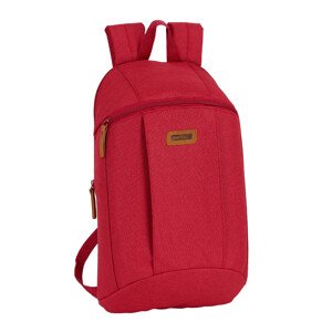 SAFTA Basic úzky mini batoh - tmavo ružový (malinový)  / 8L