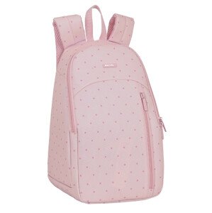 SAFTA termo dievčenský batoh DOTS - ružový / 18L