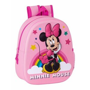 SAFTA predškolský detský batôžtek Minnie Disney - 3D potlač - ružový - 8L