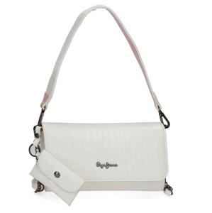 Dámska crossbody kabelka s klopou Pepe Jeans DENIA - biela