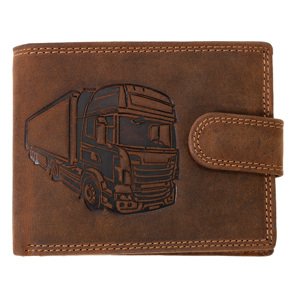 Wild Luxusná pánska peňaženka s prackou Kamión  - hnedá