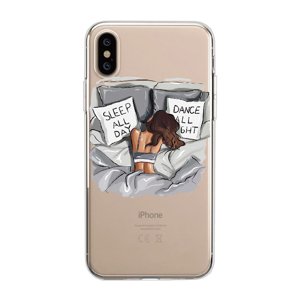 Cases Kryt na mobil Iphone - Sleep all day dance all night na mobil: iPhone 6/6S