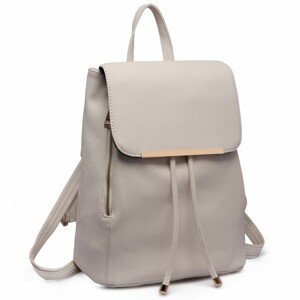 Miss Lulu Elegantný dámsky ruksak - Bledo Sivý- 35 cm -9L