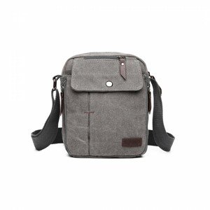 KONO Pánska crossbody taška cez rameno Pocket Grey - sivá