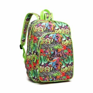 KONO jednokomorový školský batoh Graffiti - 15L