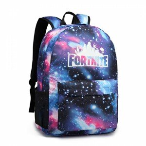KONO Chlapčenský svietiaci školský batoh - Fortnite- modrý