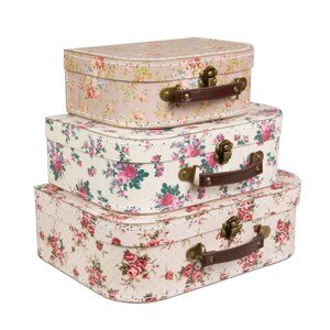 sass-belle Sass & Belle kartónový kufrík Vintage Floral 3 varianty Veľkost kufríky: Stredný