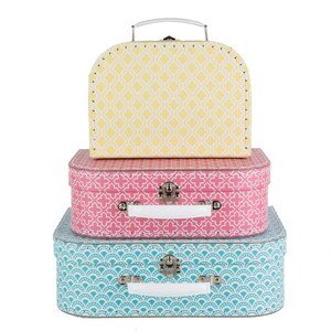 sass-belle Sass & Belle kartónový kufrík Moroccan Geometrics 3 varianty Veľkost kufríky: Stredný