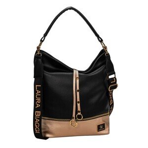Dámska elegantná ,,schoulder bag,, Laura Biaggi L319127 - čierno zlatá