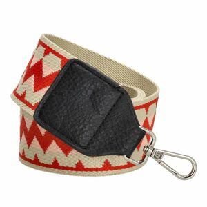 No Label Prídavný popruh na crossbody kabelku Anna - červeno béžový