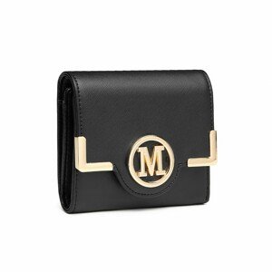Dámska  menšia dizajnová peňaženka Miss Lulu Valeria - čierna