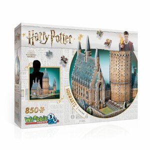 Wrebbit Harry Potter 3D Puzzle: Rokfort - Veľká sieň, 850 dielikov - 50cm