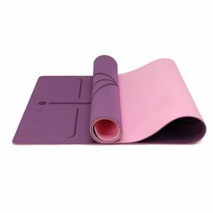 Protišmyková podložka na jogu a pilates Kono - ružovo fialová